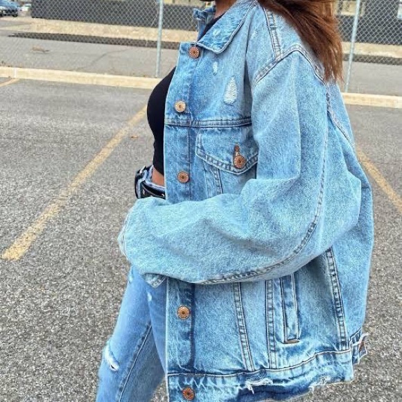 Levi Vintage Oversized Boyfriend Jean Jacket